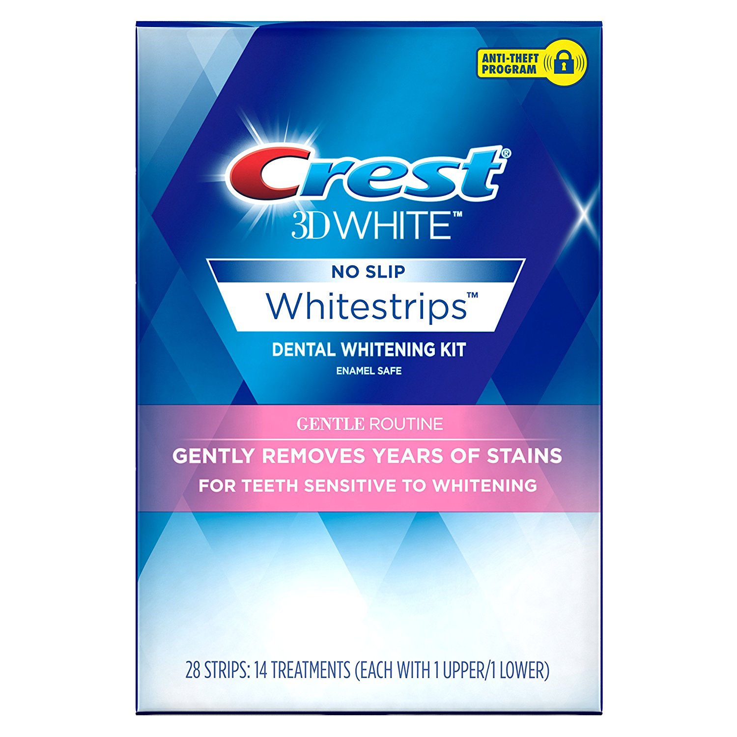 Crest 3dwhite Whitestrips gentle routine ฟอกฟันขาว ฟอกสีฟัน ฟอกฟันขาวด้วยตัวเอง